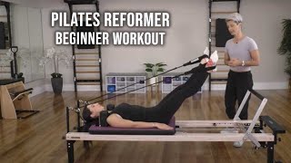 Pilates Reformer Beginner Workout  AlignPilates [upl. by Hctub]