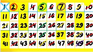 Prime numbers  Sieve of Eratosthenes  Easy method to learn prime numbers  Grade 5 prime numbers [upl. by Alejoa]