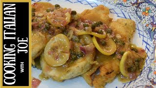 Chicken Piccata  Cooking Italian with Joe [upl. by Kall]