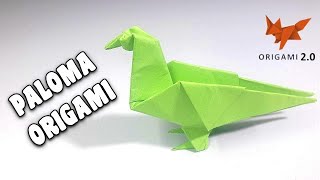 Cómo Hacer una PALOMA ORIGAMI  Paso a Paso  Origami Paper Dove [upl. by Narmis]