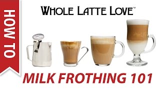 Milk Frothing for Beginners [upl. by Nosilla]