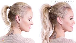 How To Perfect Ponytail  Hidden Crown [upl. by Marba]