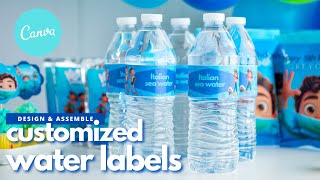 How to Design Custom Water Bottle Labels [upl. by Llessur301]