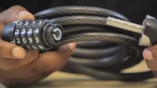 How to reset a Kryptonite Combo Cable [upl. by Oslec572]