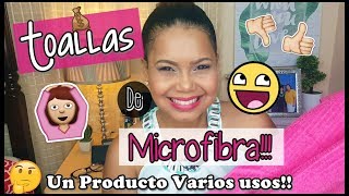 Toallas de microfibra simplemente mágicas DESMAQUILLANTES Y MÁS  Un producto varios usos REVIEW [upl. by Yrrab]