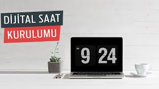 Fliqlo Flip Clock Dijital Saat Görünümlü Ekran Koruyucu [upl. by Merri425]