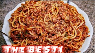 Classic Spaghetti and Meat Sauce  Meat Sauce Recipe  The simple way [upl. by Nellie]