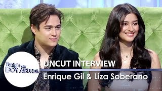 TWBA Uncut Interview Liza Soberano and Enrique Gil [upl. by Ahtibat]