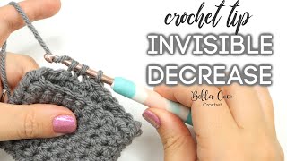 CROCHET TIP INVISIBLE DECREASE  Bella Coco Crochet [upl. by Tammara]