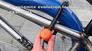 kryptonite evolution bike lock [upl. by Esinart158]