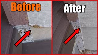 How To Repair Damaged Siding  THE HANDYMAN [upl. by Marko541]