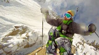 GoPro HD Skiing Cliff Jump with Jamie Pierre [upl. by Tadd]