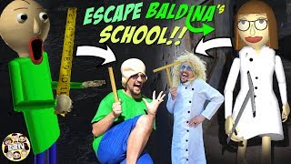 ESCAPE LADY BALDIS Basics School FGTEEV Baldina GameplaySkit [upl. by Ahsirhcal]