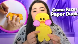 APRENDENDO A FAZER PAPER DUCK [upl. by Decca]