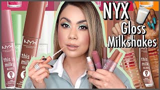 NYX This Is Milky Gloss Milkshakes Review [upl. by Nuhsal]