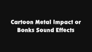 Cartoon Metal Impact or Bonks SFX [upl. by Lenna]