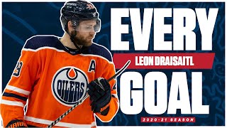 Every Leon Draisaitl Goal From The 202021 NHL Season [upl. by Imaj]