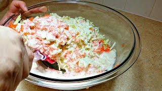 How to Make Coleslaw  Homemade Coleslaw Recipe  KFC Style Coleslaw [upl. by Rhiana]