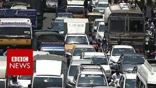 The Indian city where people spend 250 hours a year in traffic  BBC News [upl. by Assereht628]