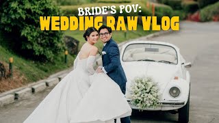 RAW WEDDING VLOG  Jen Barangan [upl. by Yrrep]