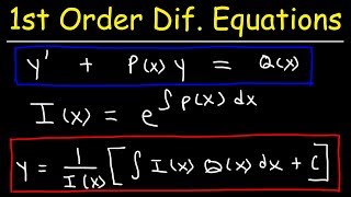 First Order Linear Differential Equations [upl. by Itagaki]