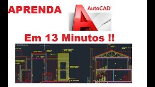 AutoCAD para iniciantes Aprenda em 13 minutos a maioria dos comandos [upl. by Roots729]