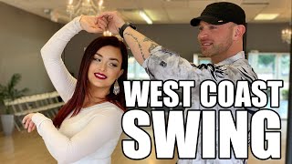 West Coast Swing Basic Steps  WCS Beginner [upl. by Joost]