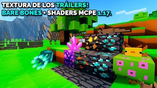 Minecraft PE como en los TRÁILERS  Bare Bones Minecraft PE 11711  Shaders Especiales [upl. by Lia]