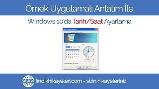 Windows 10 TarihSaat Ayarlama [upl. by Atarman]