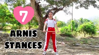 7 STANCES OF ARNIS [upl. by Dafodil]