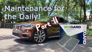 BMW X1 F48 Cabin Filter Change  Daily Intro Part II [upl. by Nosreg]