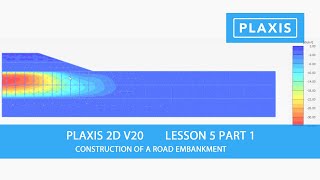 Plaxis 2D V20 Lesson 5 Construction of a Road Embankment Part 12 [upl. by Olivier]