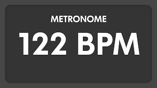 122 BPM  Metronome [upl. by Ravens]