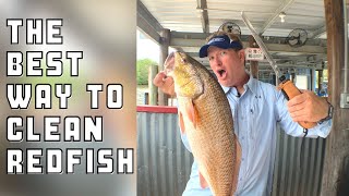 HOW TO FILET AND CLEAN REDFISH ON THE HALF SHELL [upl. by Notelrac]