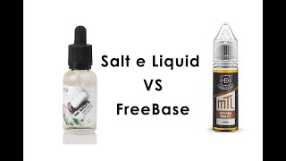 The difference between salt nic and premium regular freebase nic ejuice [upl. by Siroval]