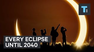 Map Shows Every Upcoming Solar Eclipse Until 2040 [upl. by Nrek]