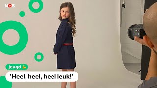 Joeke is 8 jaar en nu al een succesvol model [upl. by Lotsirk]