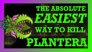 Normal Mode Only The ABSOLUTE EASIEST Way to Beat Plantera in Terraria Works in 14 [upl. by Winwaloe]