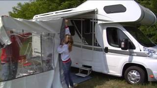 How to install a Fiamma Privacy Room to your F45 motorhome awning [upl. by Arorua]