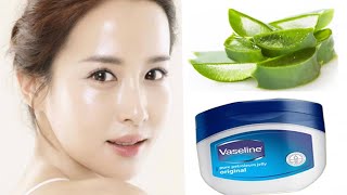 Vaseline amp Aloe Vera Gel Natural Face mask CARE SKIN Brightening Glowing  Solida Beauty Tips [upl. by Ydnagrub213]