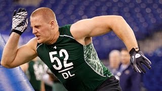 JJ Watt 2011 NFL Scouting Combine highlights [upl. by Ahsyle]