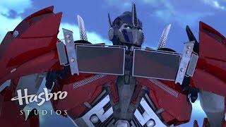 Transformers Prime  Meet Optimus Prime  Transformers Official [upl. by Hollyanne420]