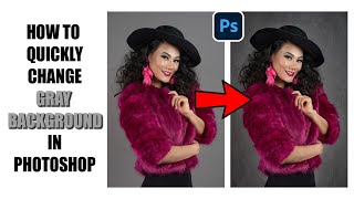 How to change gray background in Photoshop [upl. by Arrimat]