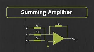 OpAmp Summing Amplifier Inverting and NonInverting Summing Amplifiers [upl. by Vikki]