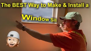 HowTo Build and Install Window Sill amp Apron EASY DIY Step by Step Used in DR Horton and MORE [upl. by Garzon]