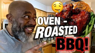 How to make THE BEST OVENBAKEDROASTED BBQ Chicken [upl. by Kaela]