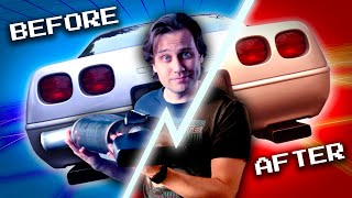 CORVETTE EXHAUST Review Magnaflow Mufflers on a C4 BeforeAfter Comparison [upl. by Yecies]