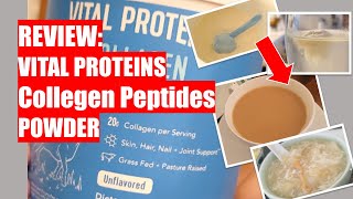 REVIEW Costco VITAL PROTEINS Collagen Peptides Powder [upl. by Rehpotsirahc]