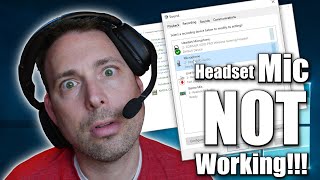 Why isnt My Headset Mic Working amp How do I Fix it  Windows amp Software Settings [upl. by Oruam]