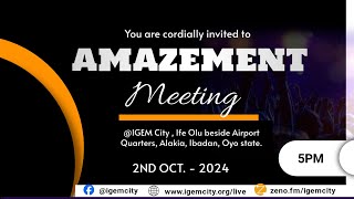 AMAZEMENT MEETING  IGEM  2ND OCTOBER 2024 [upl. by Chance]